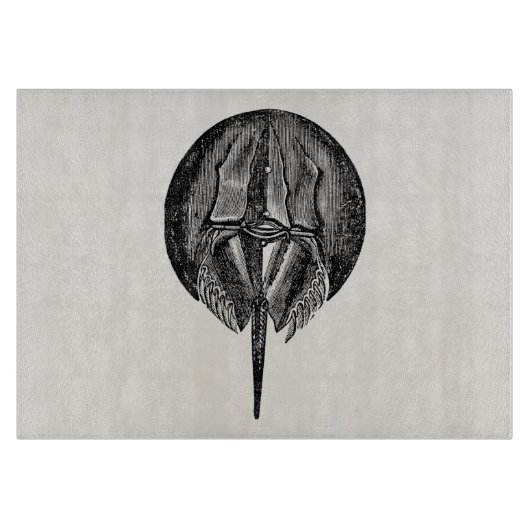  Hoefijzer Crab King Crabs Sjabloon Snijplank (Voorkant)