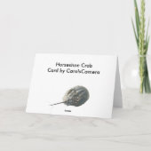 Hoefijzer Crab Note Kaart (Achterkant)