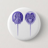 Hoefijzer Crab Ronde Button 5,7 Cm (Voorkant)