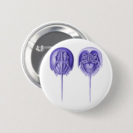 Hoefijzer Crab Ronde Button 5,7 Cm (Voorkant /achterkant)