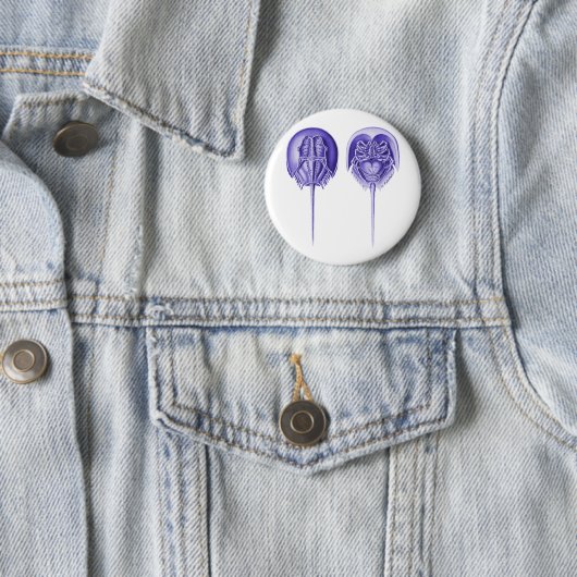 Hoefijzer Crab Ronde Button 5,7 Cm (In situ)