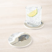 Hoefijzer Crab Zandsteen Onderzetter (Zijkant)