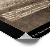 Hoefijzer Curve bij Custer City SD 1891 Poster (Hoek)