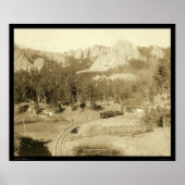 Hoefijzer Curve Buckhorn Mountain SD 1891 Poster (Voorkant)