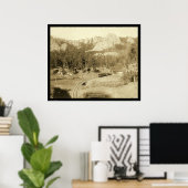 Hoefijzer Curve Buckhorn Mountain SD 1891 Poster (Thuiskantoor)