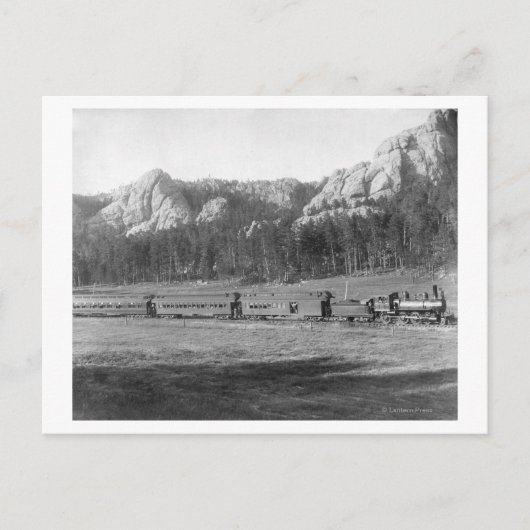 Hoefijzer Curve in Burlington en Missouri Briefkaart (Voorkant)