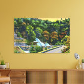 Hoefijzer Curve Uitzicht van de Herfsten van de Ba Canvas Afdruk (Insitu (Woonkamer))