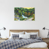 Hoefijzer Curve Uitzicht van de Herfsten van de Ba Canvas Afdruk (Insitu (Slaapkamer))