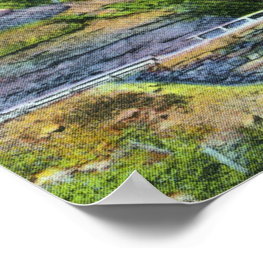 Hoefijzer Curve Uitzicht van de Herfsten van de Ba Poster (Hoek)