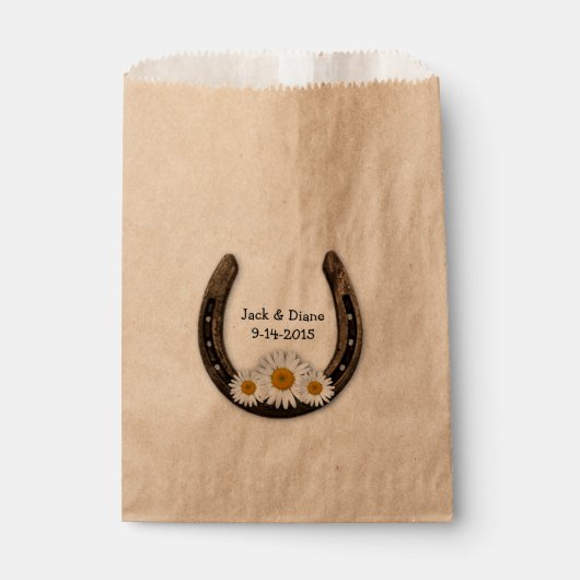 Hoefijzer Custom Favor Bag Bedankzakje (Voorkant)