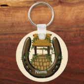 Hoefijzer die goed wil sleutelhanger (Voorkant)