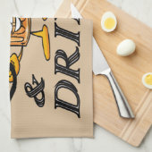 hoefijzer die Towel-Knippert en Drinken toont Theedoek (Quarter Fold)