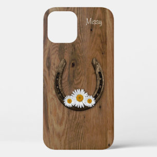 Hoefijzer en Daisies iPhone 12 Hoesje