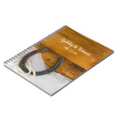 Hoefijzer en Parelland Western huwelijk Notitieboek (Linkerzijde)