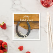 Hoefijzer en Parelland Western Vrijgezellenfeest Servetten (Insitu)