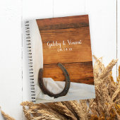 Hoefijzer en Satin Country Barn Wedding Notitieboek