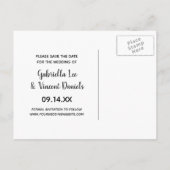 Hoefijzer en Satin Western Weddenschap Opslaan Dat Aankondigingskaart (Achterkant)