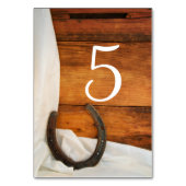 Hoefijzer en Satin Western Weddenschappen Kaart (Achterkant)