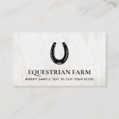 Hoefijzer Equestri Visitekaartje (Voorkant)