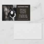 hoefijzer Farrier Hoof Service Visitekaartje (Voorkant / Achterkant)