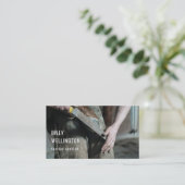 Hoefijzer Farrier Modern Equine Business Foto Visitekaartje (Staand voorkant)