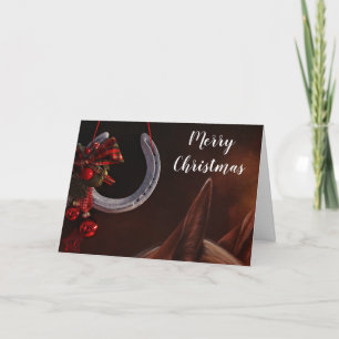 Hoefijzer feestdag met feestdag voor feestelijke f kaart