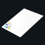 Hoefijzer Floral Horseback Riding Thgeacht Notitie Notitieblok<br><div class="desc">Creëer aangepast schrijfpapier of kantoorbenodigdheden wanneer u jouw naam bovenaan dit notitieblok toevoegt. Het heeft een afbeelding in de onderhoek met een afbeelding van een hoefijzer omringd door bloemen, waardoor het perfect is voor equestriërs of iemand die van paarden houdt en van paardenrennen houdt. De afbeelding is in kalkgroen, marineblauw,...</div>