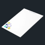 Hoefijzer Floral Horseback Riding Thgeacht Notitie Notitieblok<br><div class="desc">Creëer aangepast schrijfpapier of kantoorbenodigdheden wanneer u jouw naam bovenaan dit notitieblok toevoegt. Het heeft een afbeelding in de onderhoek met een afbeelding van een hoefijzer omringd door bloemen, waardoor het perfect is voor equestriërs of iemand die van paarden houdt en van paardenrennen houdt. De afbeelding is in kalkgroen, marineblauw,...</div>