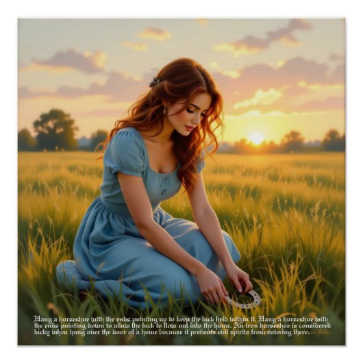Hoefijzer Geluk Perfect Poster (Voorkant)