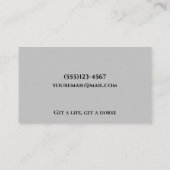 Hoefijzer Glitter Equestrian Horse Farrier Service Visitekaartje (Achterkant)