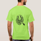  Hoefijzer Grafisch T-shirt 🎭🎨 #art (Achterkant)