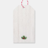 Hoefijzer Greenery Berries Merry KerstNAME Cadeaulabel (Achterkant)