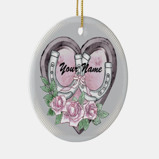 Hoefijzer Hearts aangepaste ornamenten (Rechts)