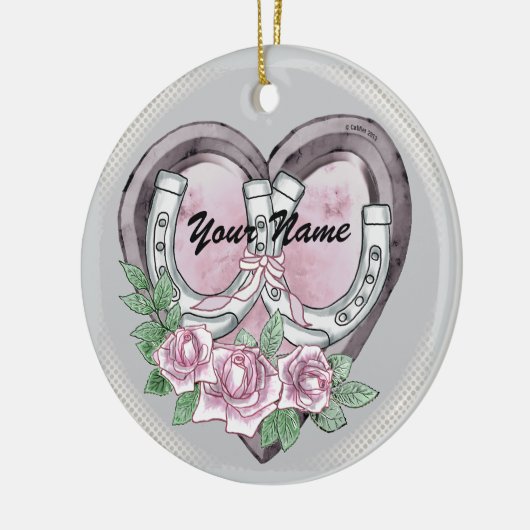 Hoefijzer Hearts aangepaste ornamenten (Links)