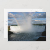 Hoefijzer Herfsten en regenboog aan Canadese zijde Briefkaart (Voorkant / Achterkant)