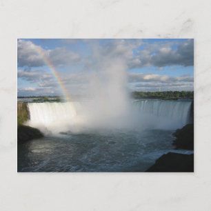 Hoefijzer Herfsten en regenboog aan Canadese zijde Briefkaart