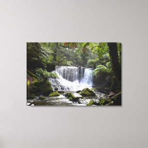 HOEFIJZER HERFSTEN MT VELD NATIONAAL PARK TASMANIA CANVAS AFDRUK
