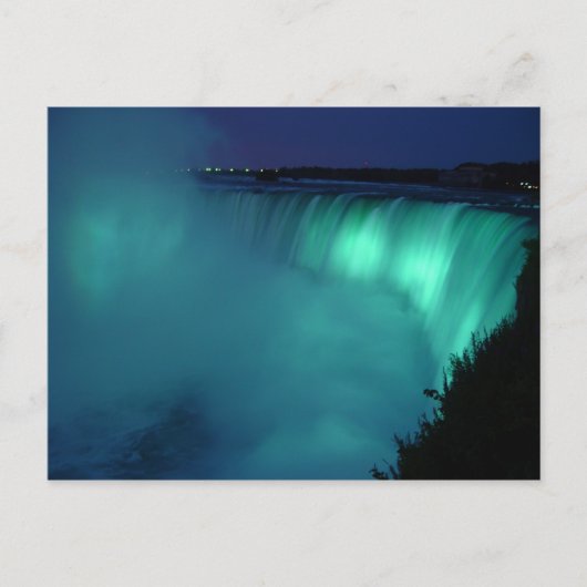 Hoefijzer Herfsten Niagara Herfsten Aqua Glow Brie Briefkaart (Voorkant)