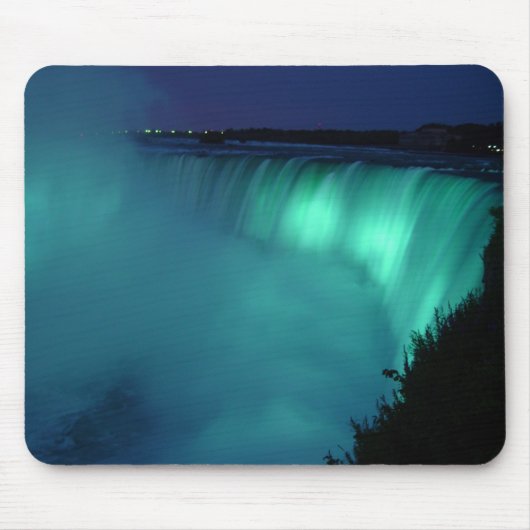 Hoefijzer Herfsten Niagara Herfsten Aqua Glow Mous Muismat (Voorkant)