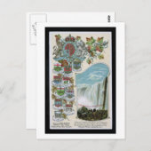 Hoefijzer Herfsten, Niagara Herfsten, Canada Vinta Briefkaart (Voorkant / Achterkant)