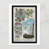 Hoefijzer Herfsten, Niagara Herfsten, Canada Vinta Briefkaart (Voorkant)