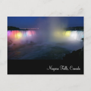 Hoefijzer Herfsten ( Niagara Herfsten) 's nachts Briefkaart