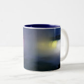 Hoefijzer Herfsten ( Niagara Herfsten) 's nachts Tweekleurige Koffiemok (Voorkant rechts)