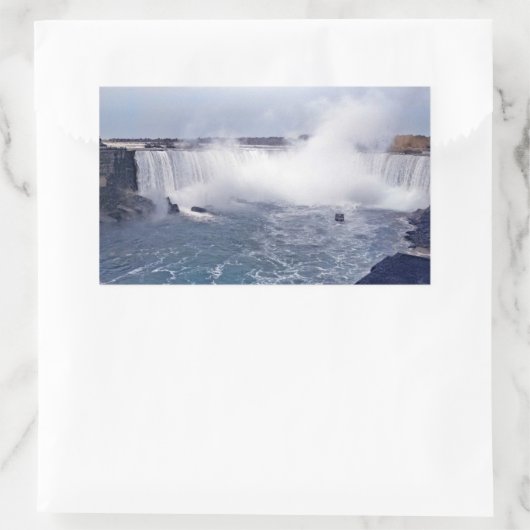 Hoefijzer Herfsten Rechthoekige Sticker (Tas)