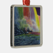 Hoefijzer Herfsten verlicht bij nacht Metalen Ornament (Rechts)