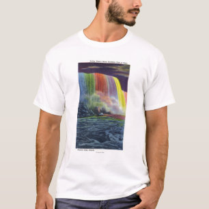 Hoefijzer Herfsten verlicht bij nacht T-shirt