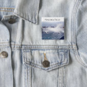 Hoefijzer Herfsten Vierkante Button 5,1 Cm (In situ)