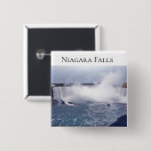 Hoefijzer Herfsten Vierkante Button 5,1 Cm (Voorkant /achterkant)