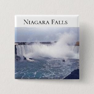 Hoefijzer Herfsten Vierkante Button 5,1 Cm