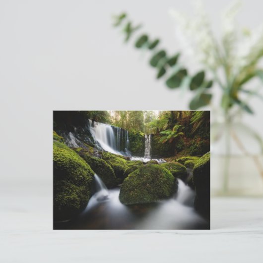 Hoefijzer Herfsten Waterval Briefkaart (Staand voorkant)